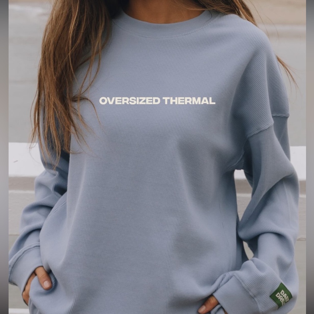 DAILY DRILLS MIST Oversized Thermal Long Sleeve